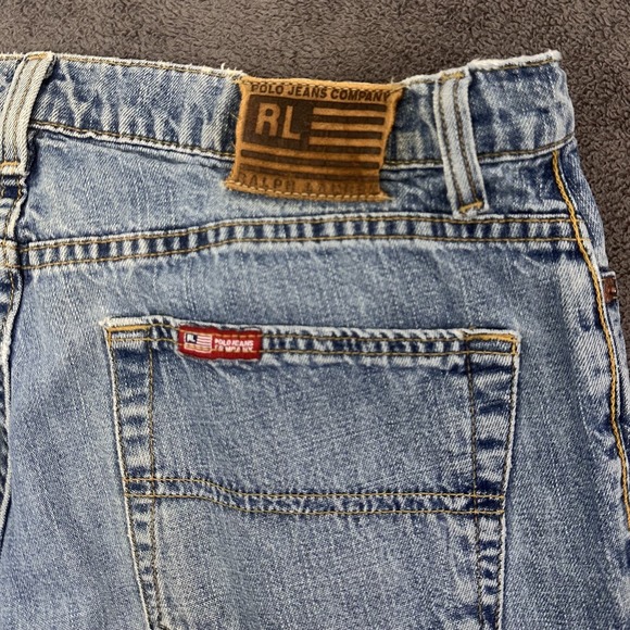 Vintage y2k ralph Lauren polo denim jeans company womens Sz 10x31 straight leght - Picture 13 of 14